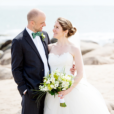 Rhode Island Beach Wedding:
Happy Anniversary Chessy & Peter! 